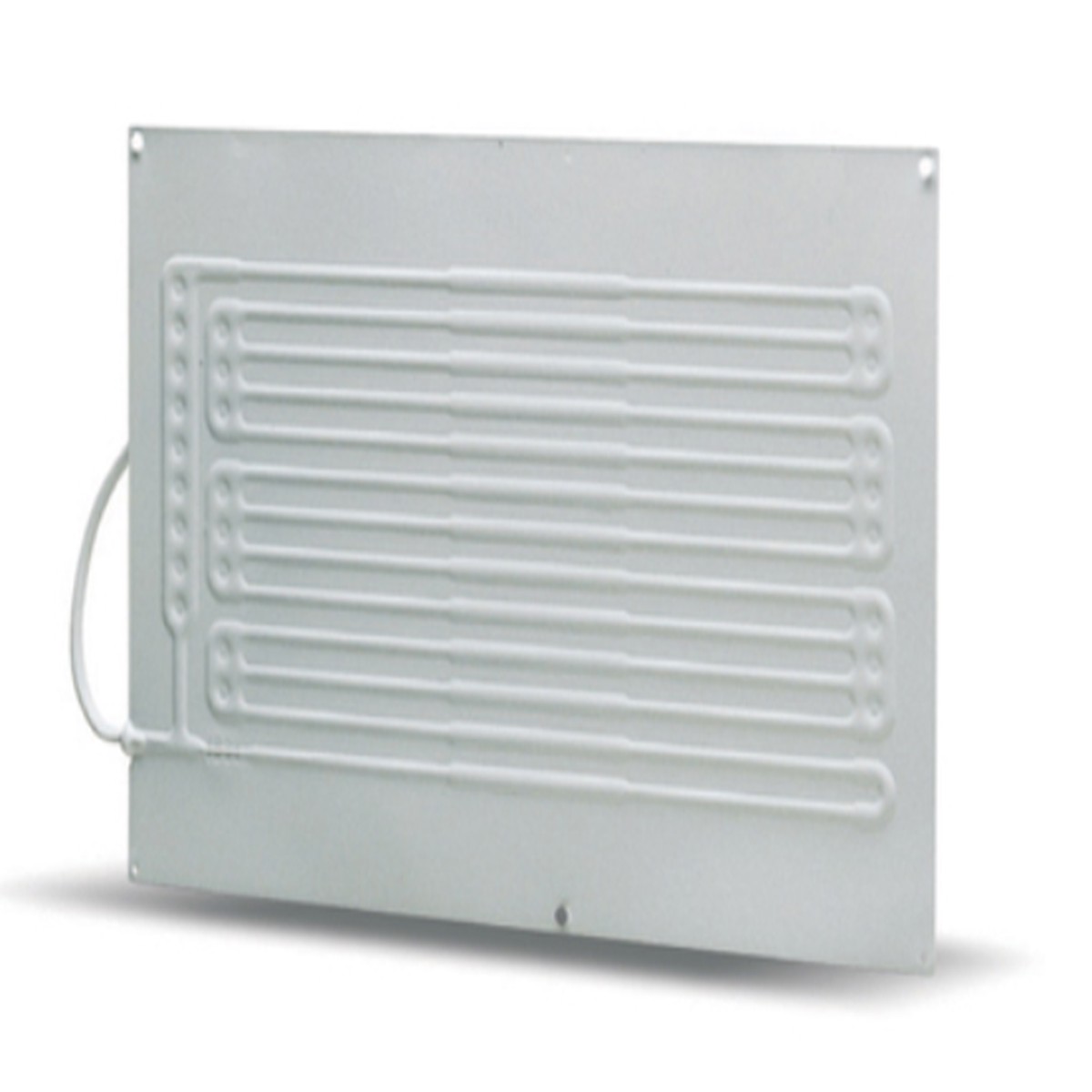 Vitrifrigo Evaporator, Flat, Pressed white aluminum, Quick couplings, Pre-charged, 23 -1/8" x 13-5/8" W, 6 ft. line set PT13-Q