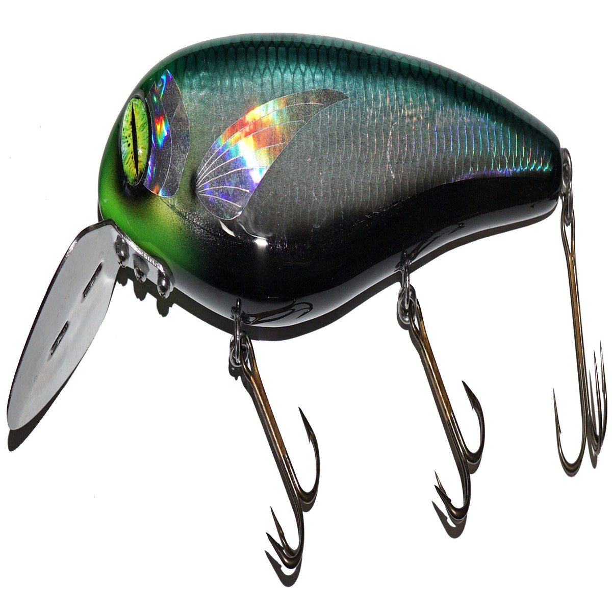 Big Fork Reef Digger Black Mamba Holo 12" Crankbait