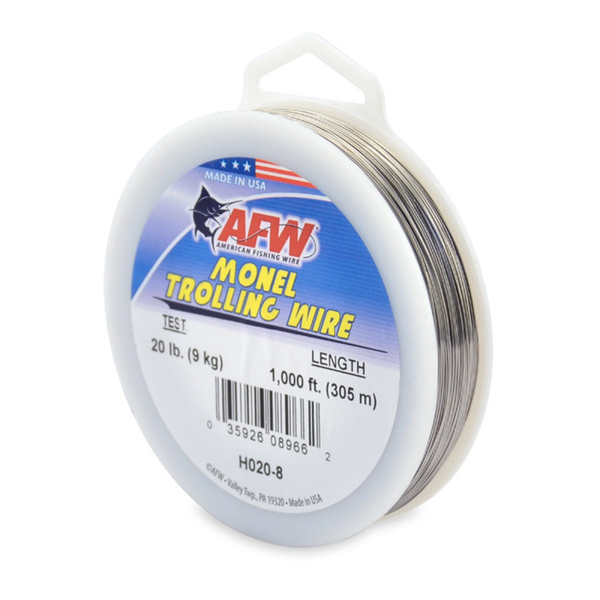 AFW Monel Trolling Wire 1000ft Spool Test: 20