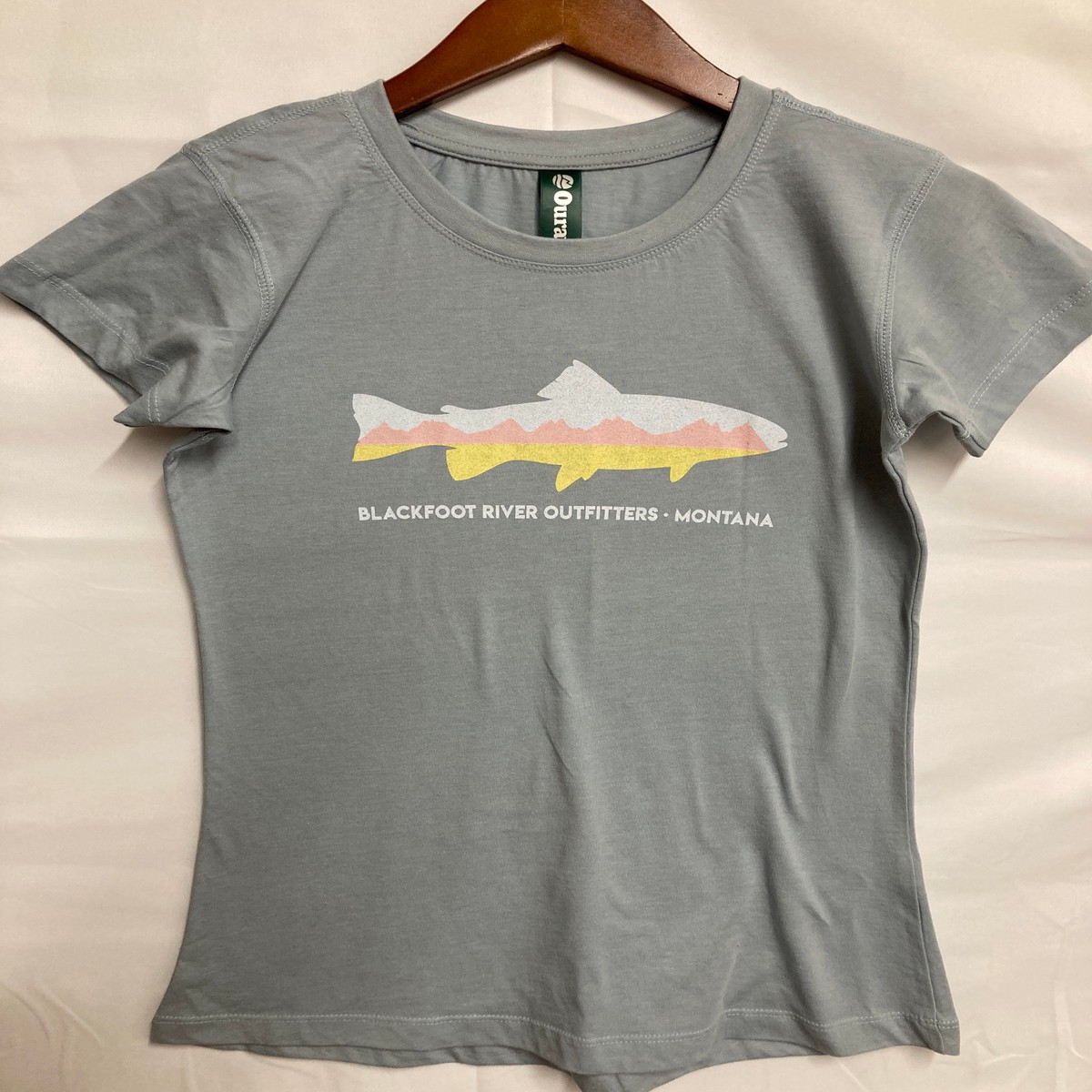 BRO Logo W Essential SS Crew NK T - Tri Tone Trout - SALE
