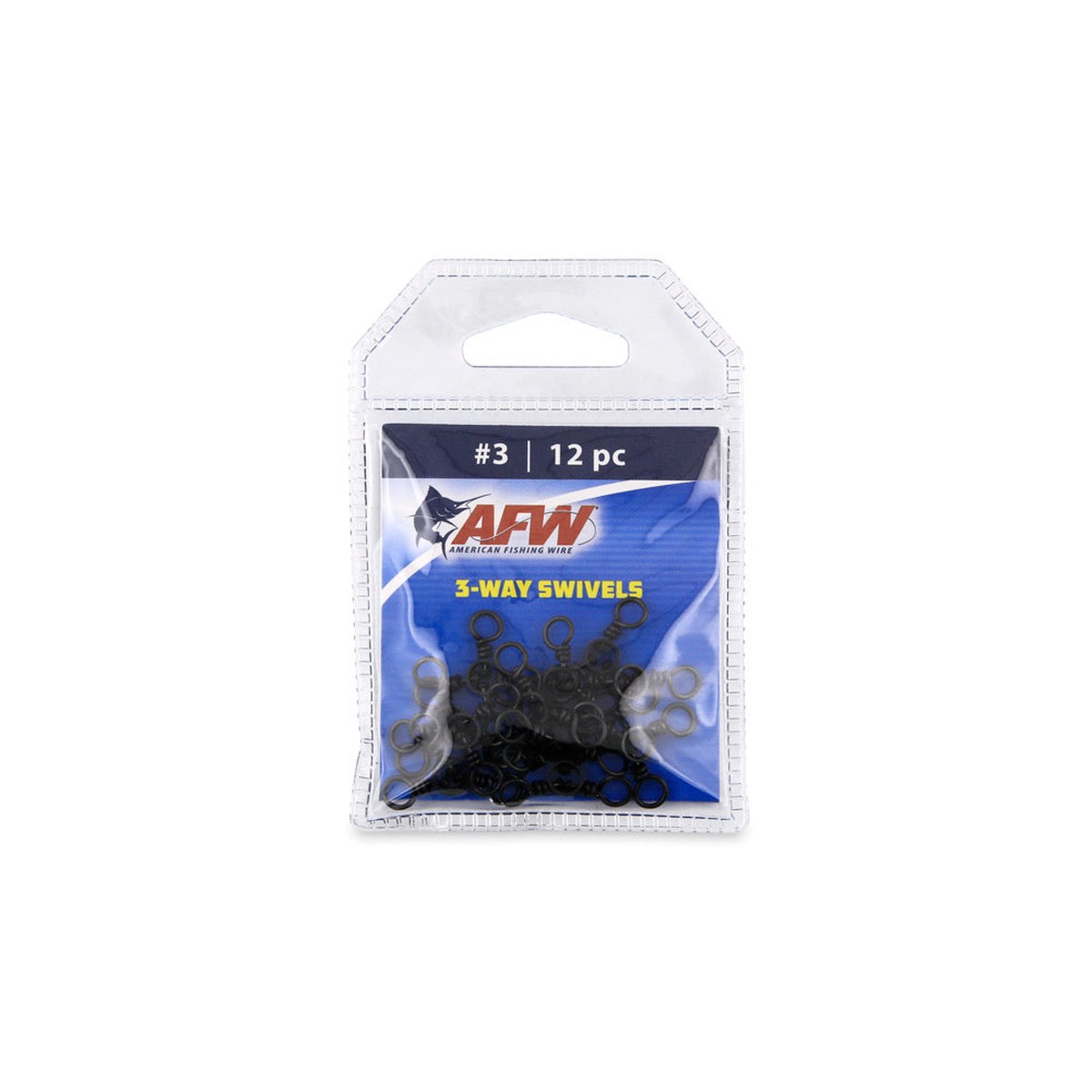 AFW - Brass 3-Way Swivels with Stainless Steel Rings