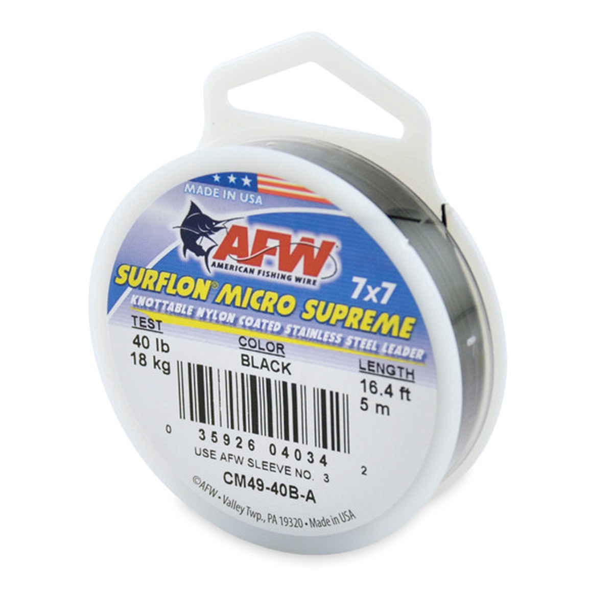 AFW Surflon Micro Supreme 5 Meters Black Test: 40