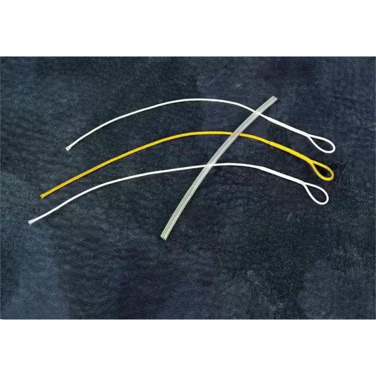 BRAIDED LOOP CONNECTORS, 1-4 WT. FL. YELLOW