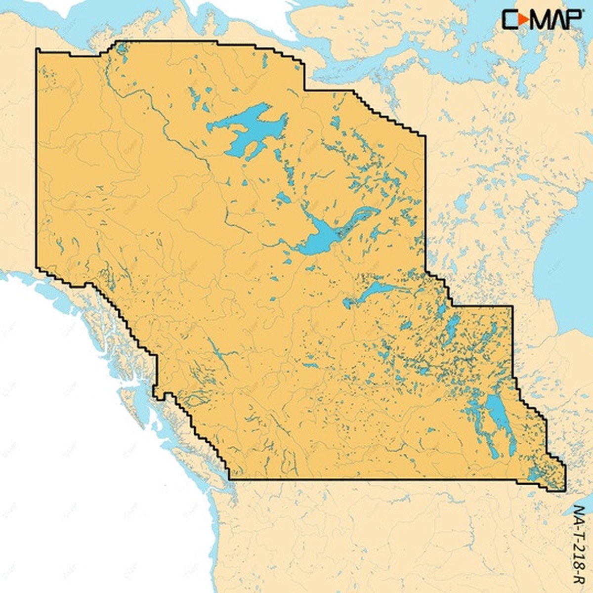 C-Map Reveal X Inland Canada Lakes West MicroSD - M-NA-T-207-R-MS