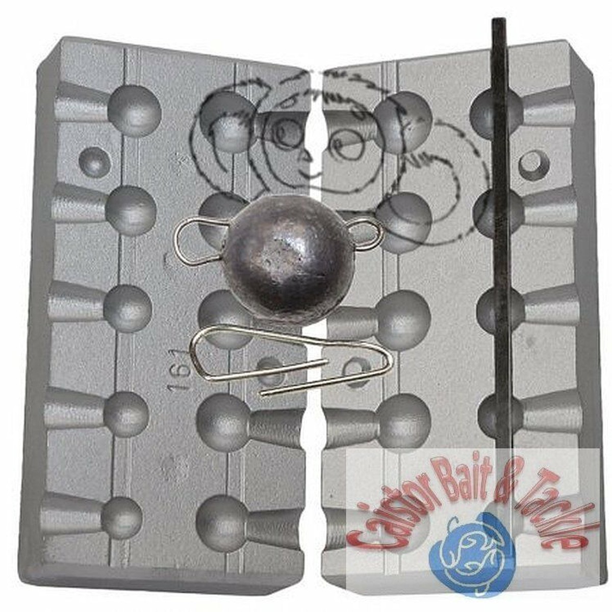 Cheburashka weight mould, Brilliant system for jig heads and predator jigs CM161