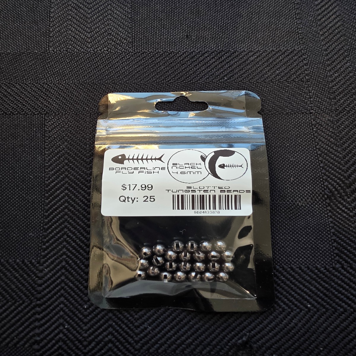 Borderline Slotted Tungsten Beads - Black Nickel