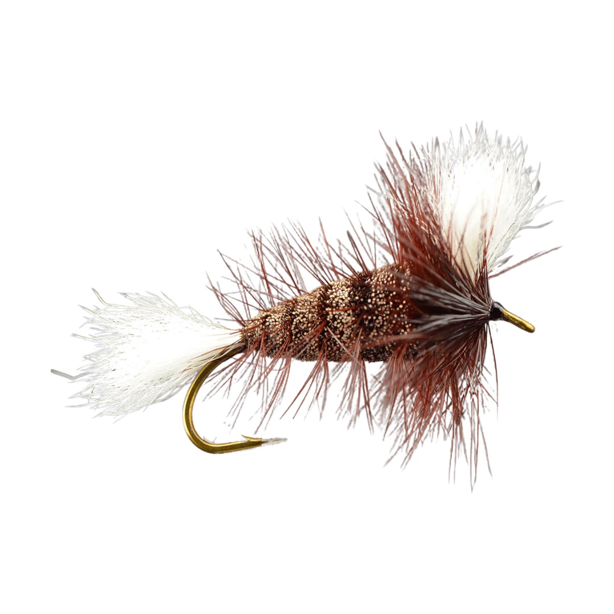 Wulff Bomber Chocolate Brown-Brown Hackle Salmon Fly