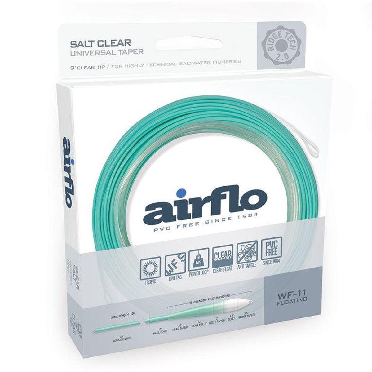Airflo Ridge 2.0 Flats Universal Taper 9ft Clear Tip