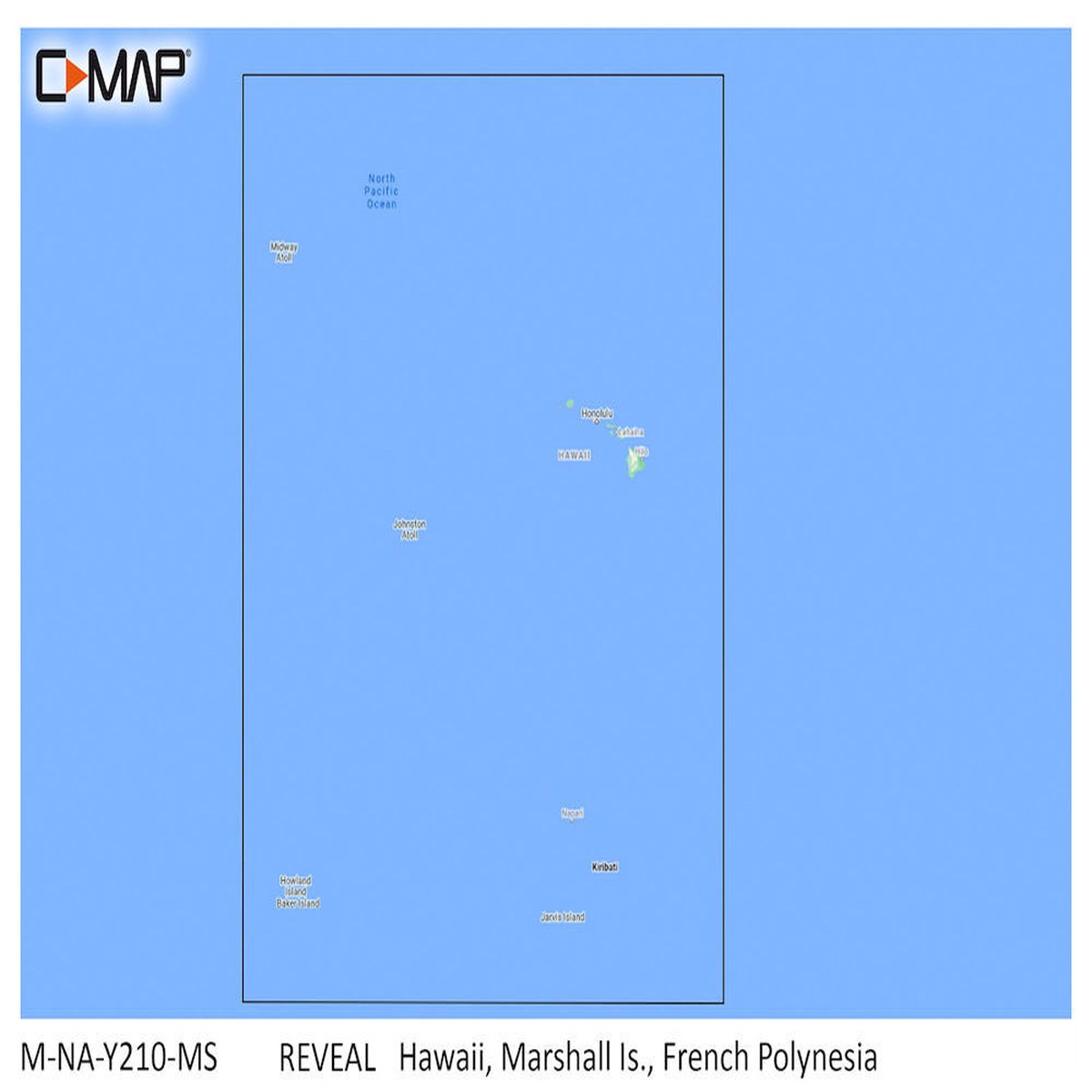 C-MAP Reveal Coastal Hawaii, Marshall Islands and French Polynesia M-NA-Y210-MS