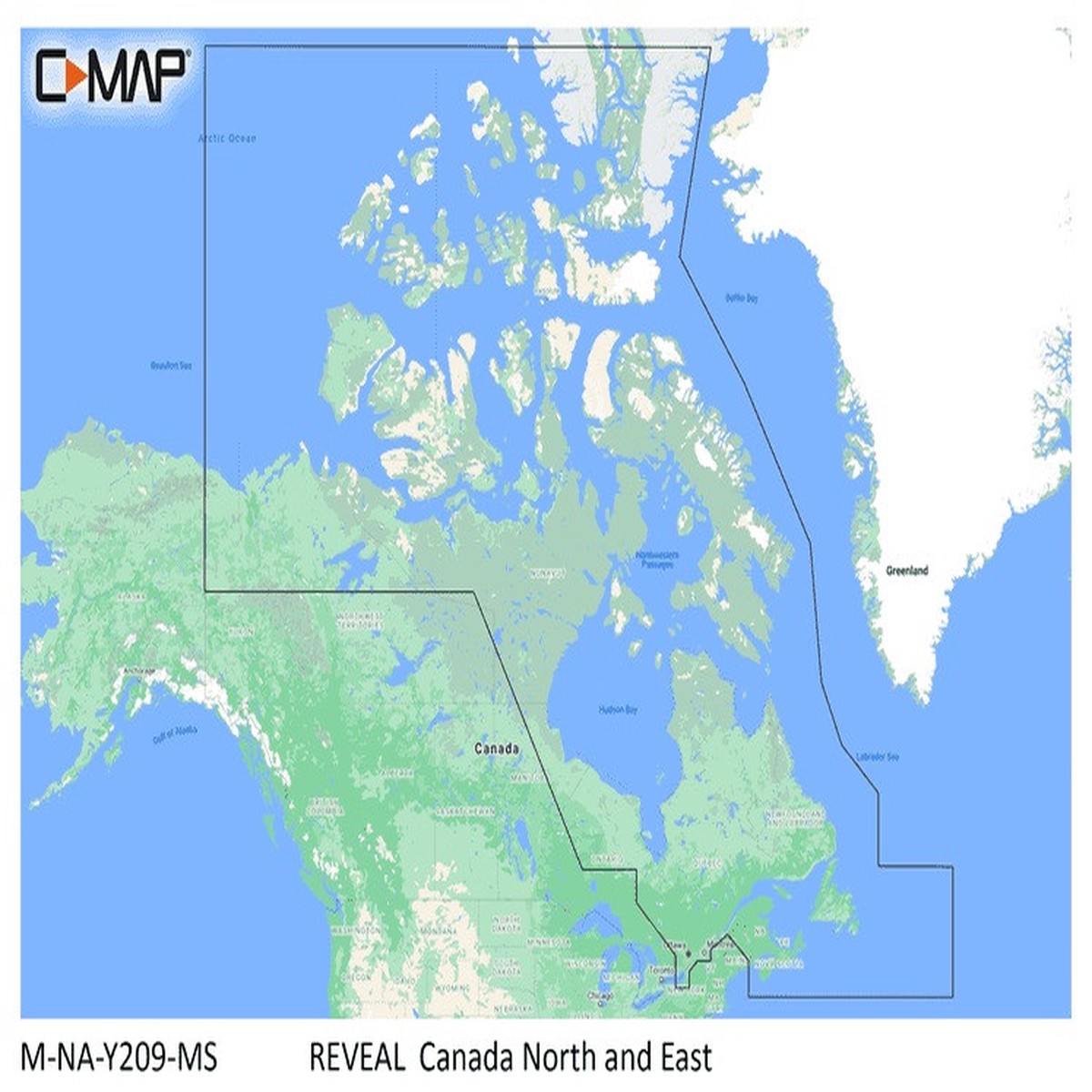 C-Map Reveal Coastal Canada North And East - M-NA-Y209-MS