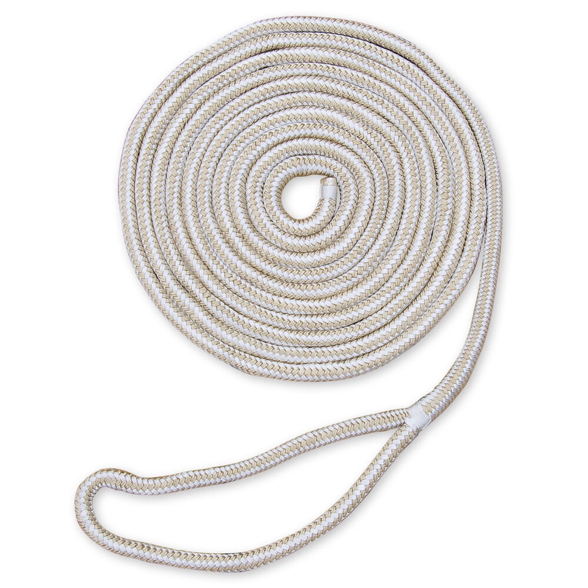 Unicord Premium Braided Dock Line 1/2" x 25' - Gold/White