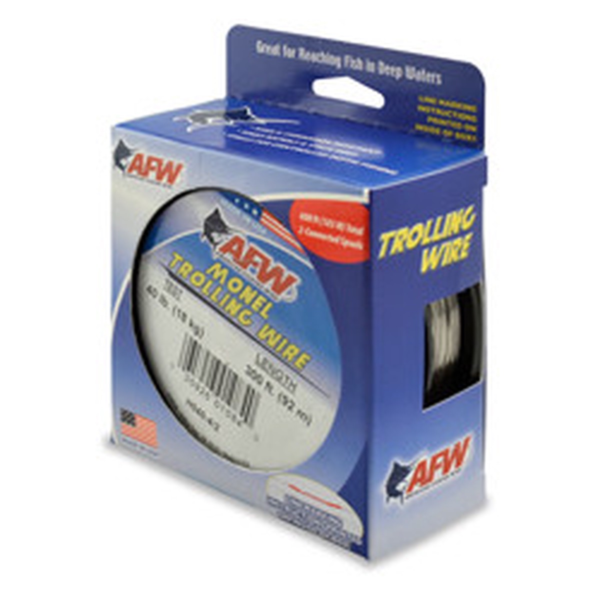 AFW Monel Trolling Wire 2 x 300ft Spools Test: 40