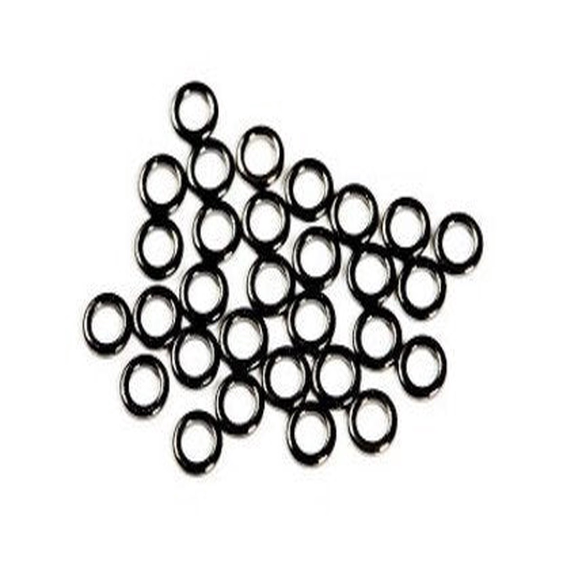 ANGLERS IMAGE TIPPET RINGS MEDIUM BLACK NICKEL - 10 PACK