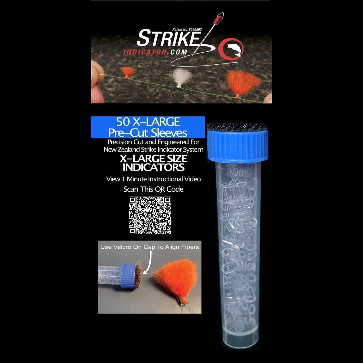 Strike Indicator 50 Pre-Cut X-LARGE Sleeves