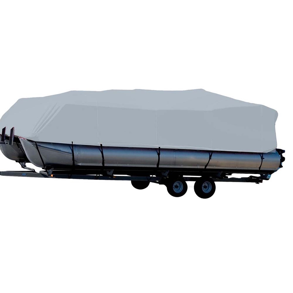 Carver Sun-DURA Styled-to-Fit Boat Cover f/24.5 Pontoons w/Bimini Top Rails - Grey
