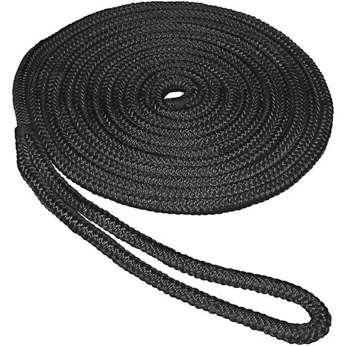 Unicord Premium Braided Dock Line 1/2" x 30' - Black