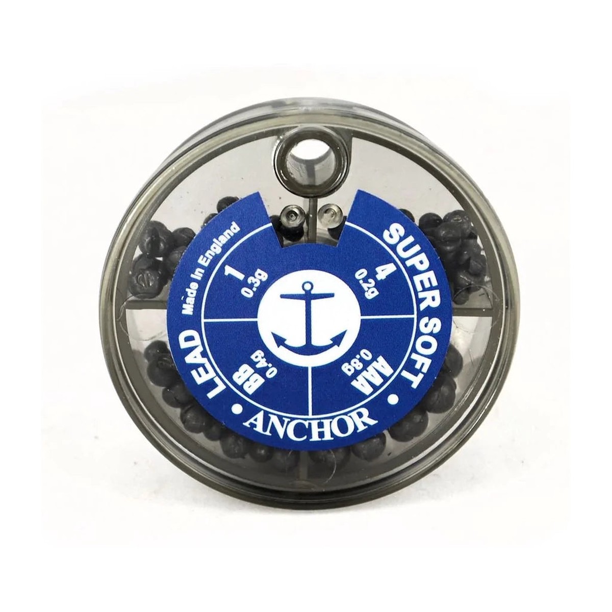 Anglers Image Anchor Double Cut Round Lead Split Shot Dispenser