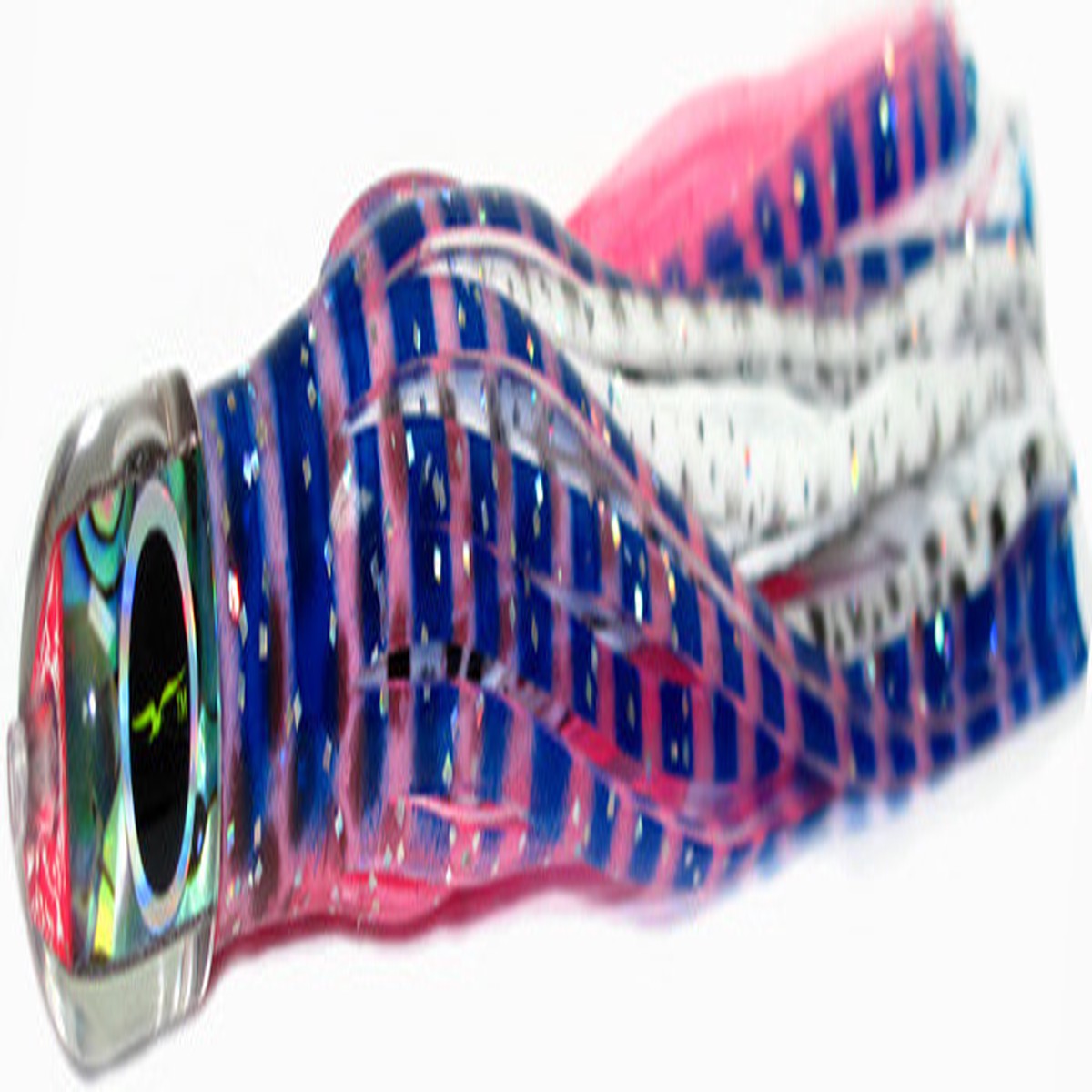 Black Bart Ika Micro Bait - Pink Blue Tiger/White Dot