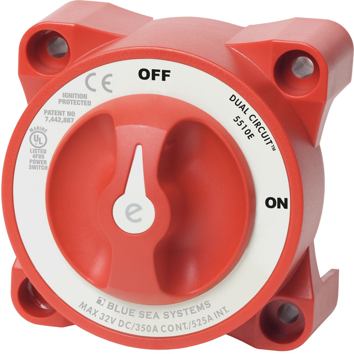 Blue Sea E-series Battery Switch On-off Dual Circuit - 5510e-BSS