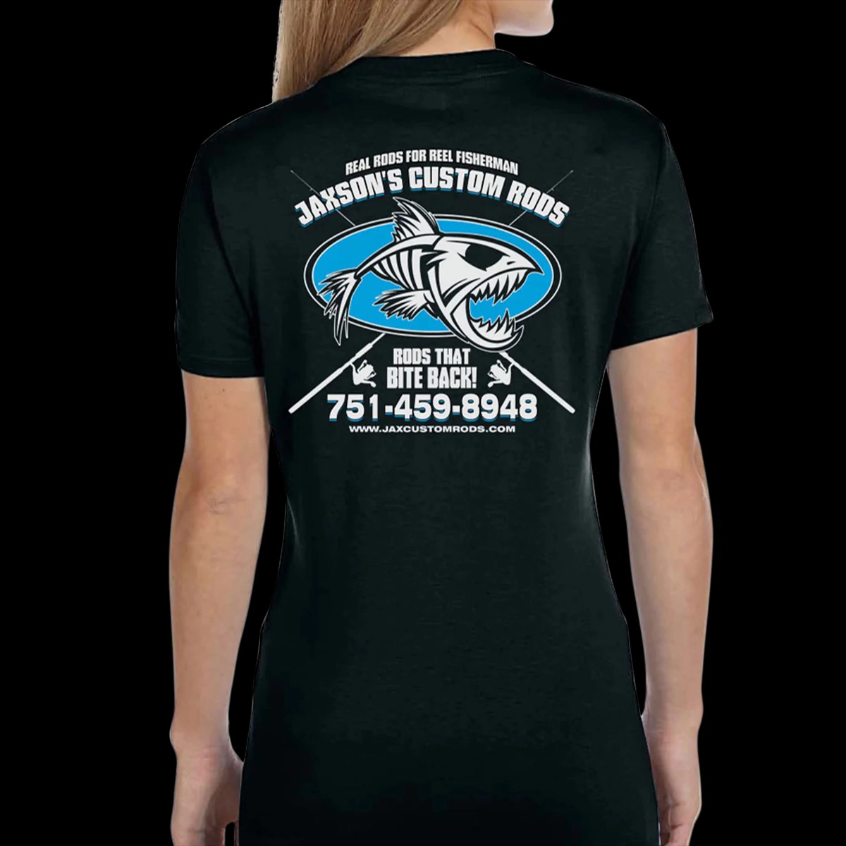 Women's Custom T-Shirt: Fish Skeleton