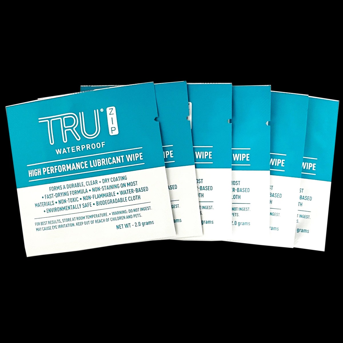 TRU ZIP HIGH PERFORMANCE LUBRICANT WIPES (6-PACK)