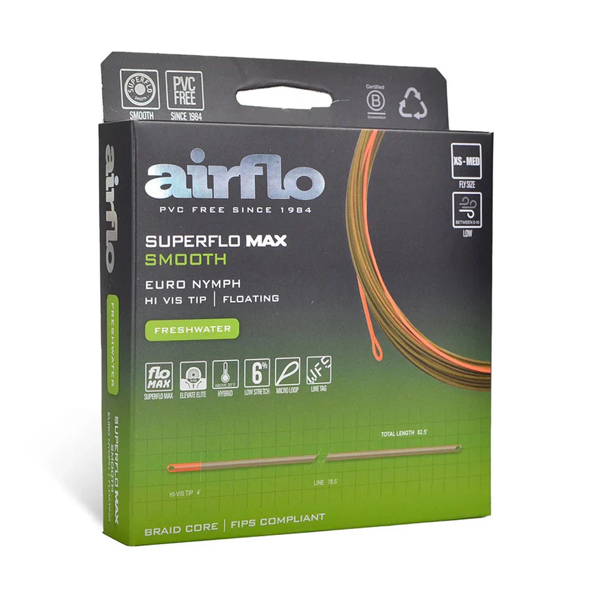 Airflo Superflo MAX Smooth Euro Nymph Line Hi Vis Tip