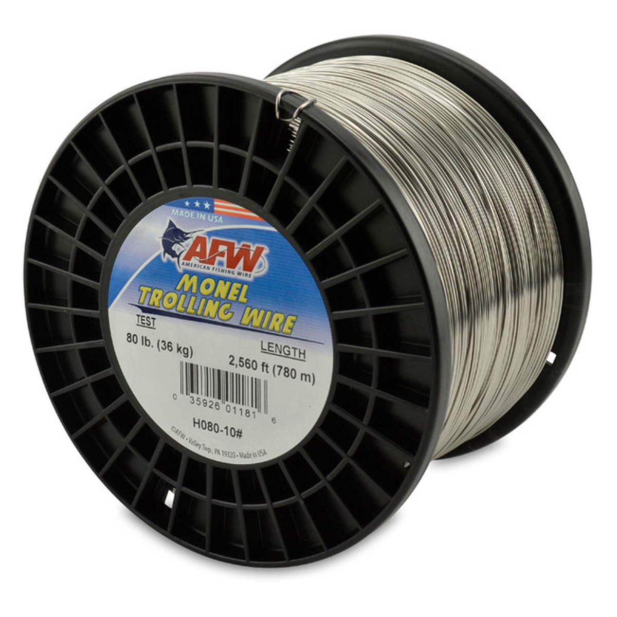 AFW Monel Trolling Wire 10 Pound Spool Test 80