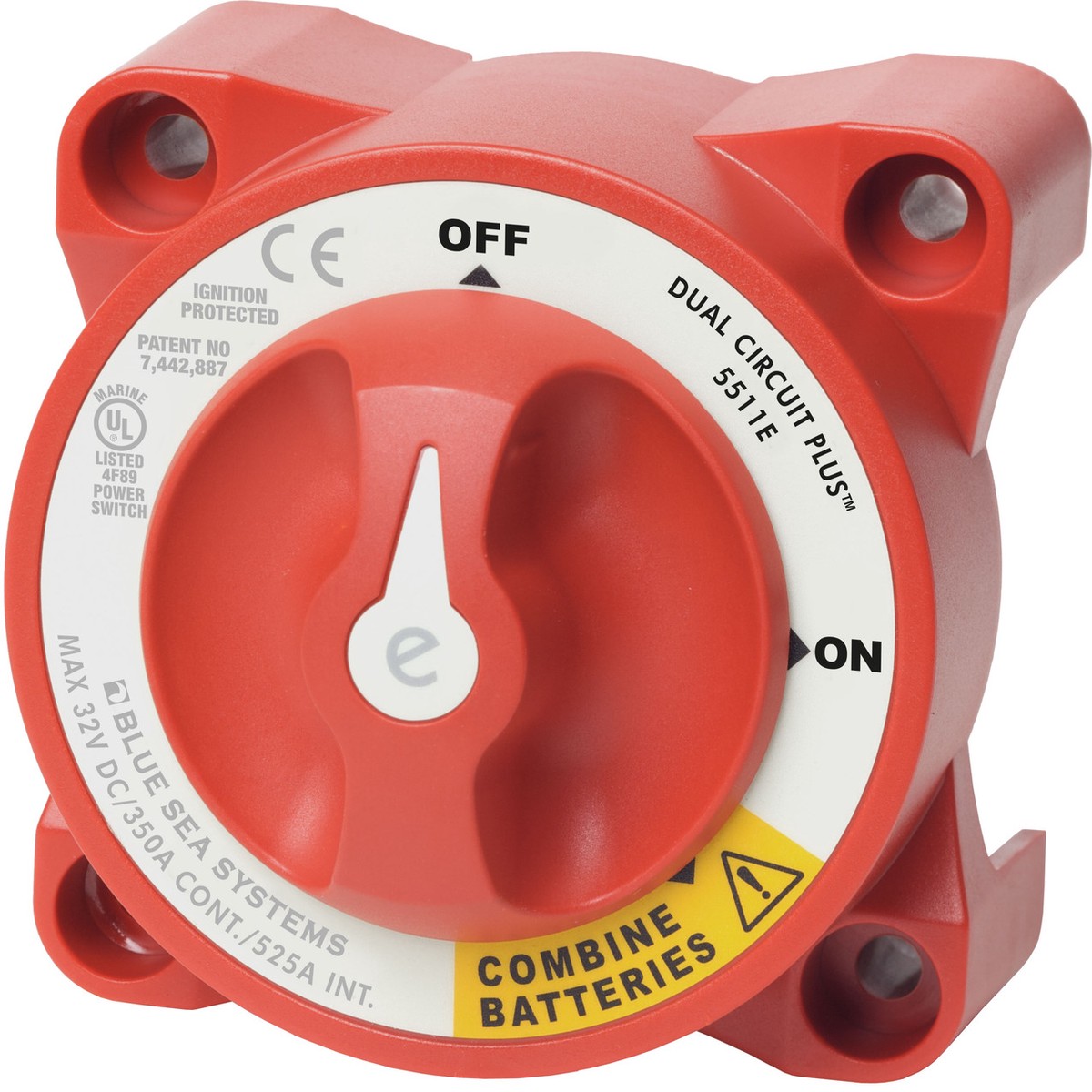 Blue Sea E-series Battery Switch On-off Dual Circuit Plus - 5511e-BSS