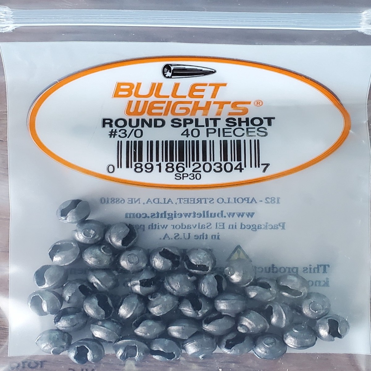 Bullet Weights Round Split Shot