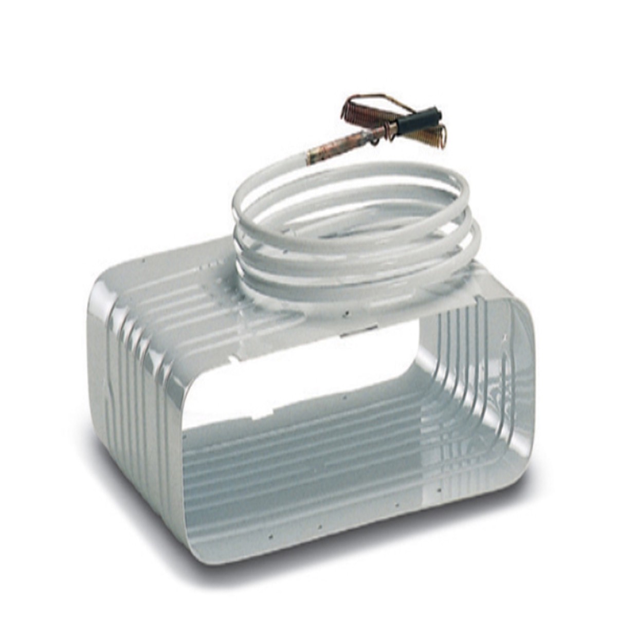 Vitrifrigo Evaporator, Box type, Pressed white aluminum, Quick couplings, Pre-charged, 16-1/2" W x 9-7/8" D x 4-1/2" H, 6 ft. line set S7-Q