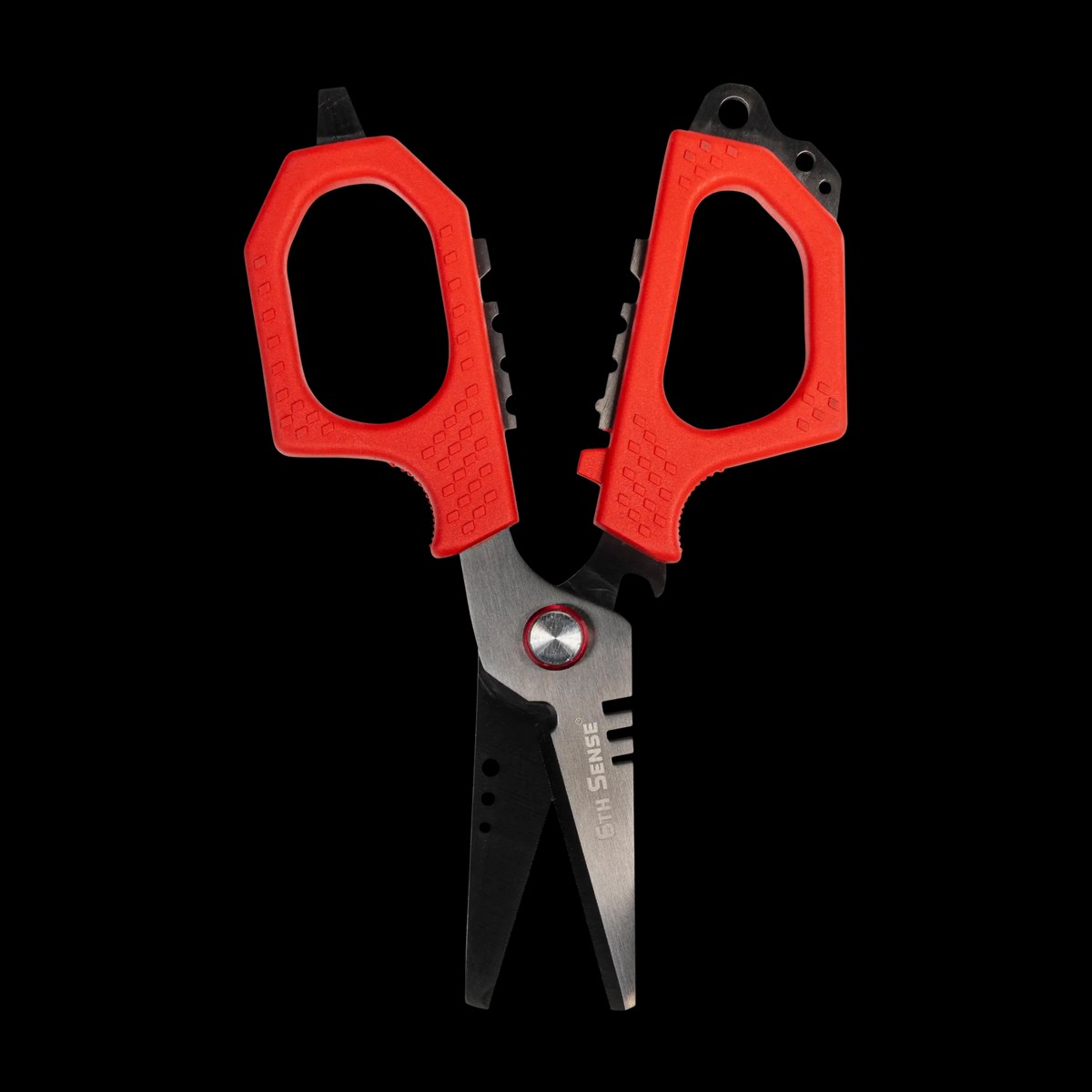 6th Sense Pro Fishing Shears - Red