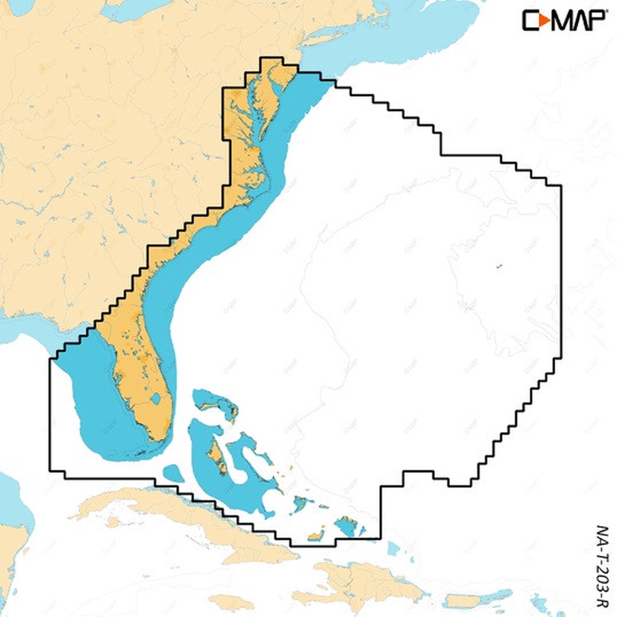 C-Map Reveal X Coastal Chesapeake Bay To The Bahamas MicroSD - M-NA-T203-R-MS