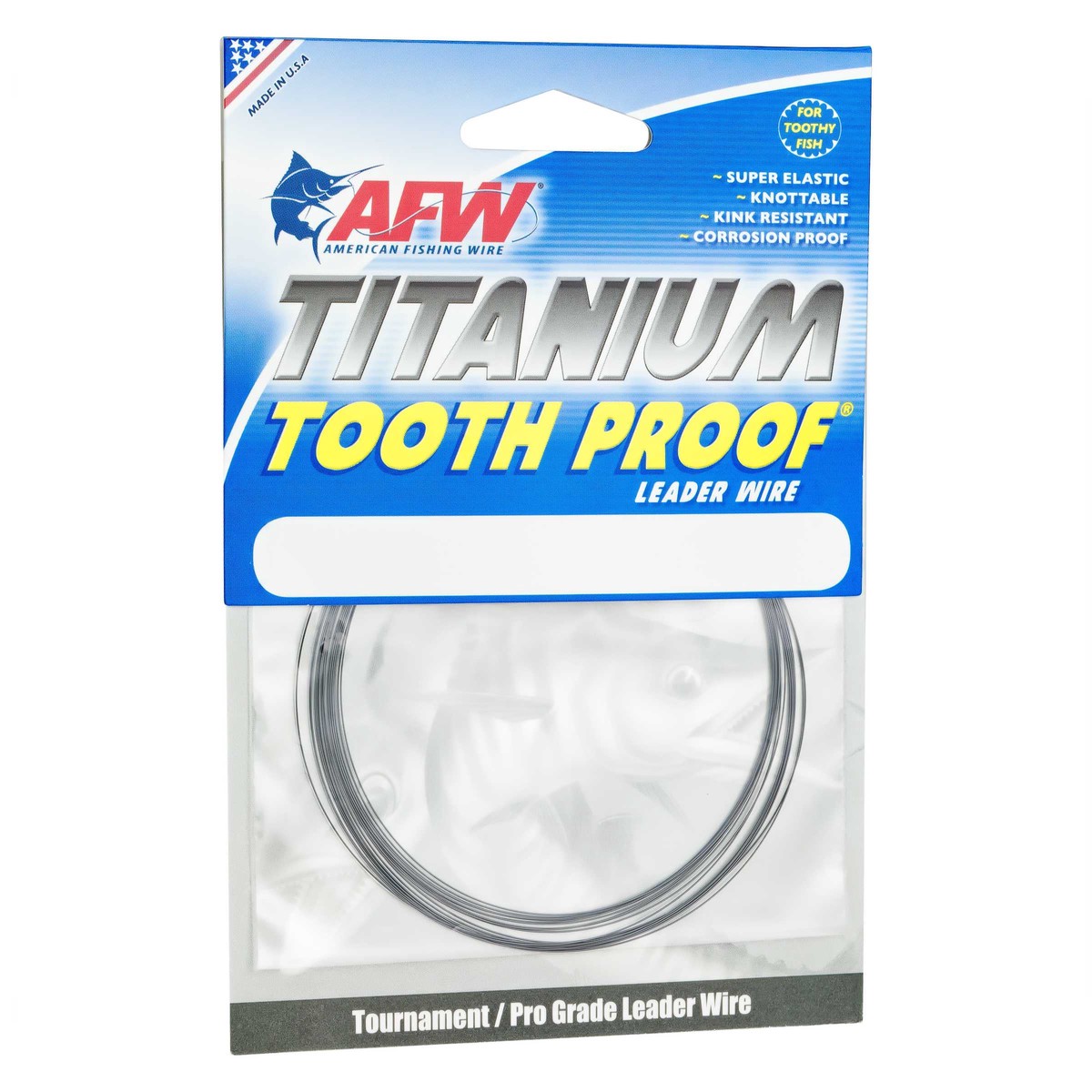 AFW Titanium Tooth Proof Single Strand Leader