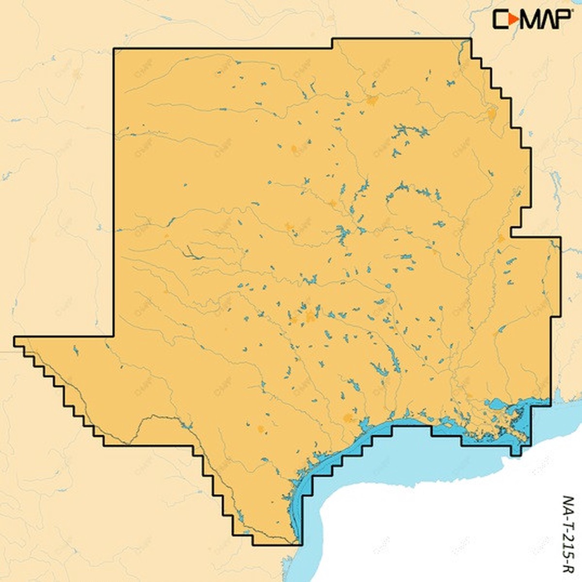 C-Map Reveal X Inland U.S. Lakes South Central MicroSD - M-NA-T-215-R-MS