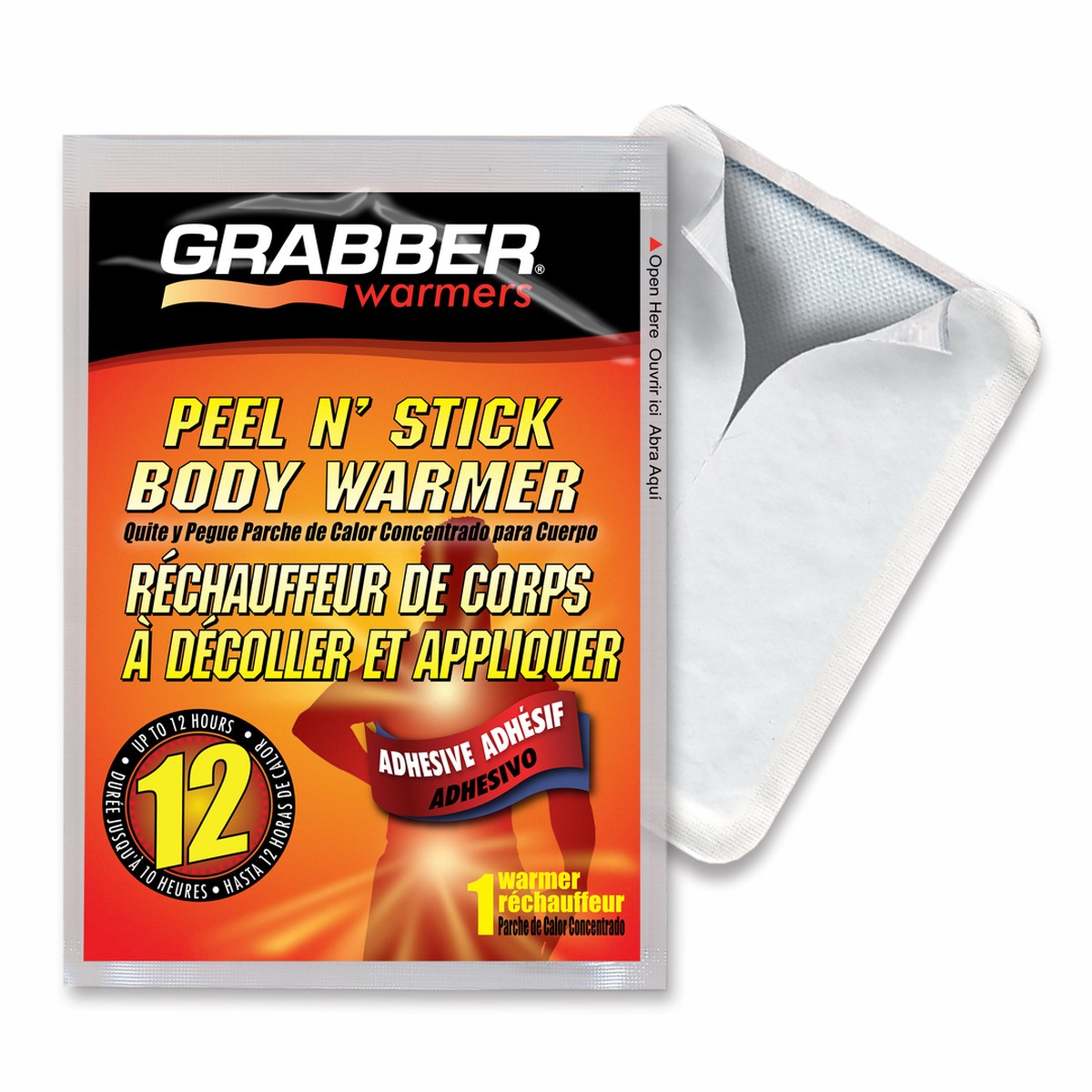 Grabber Body Warmer 12 Hour Warmer w/Adhesive