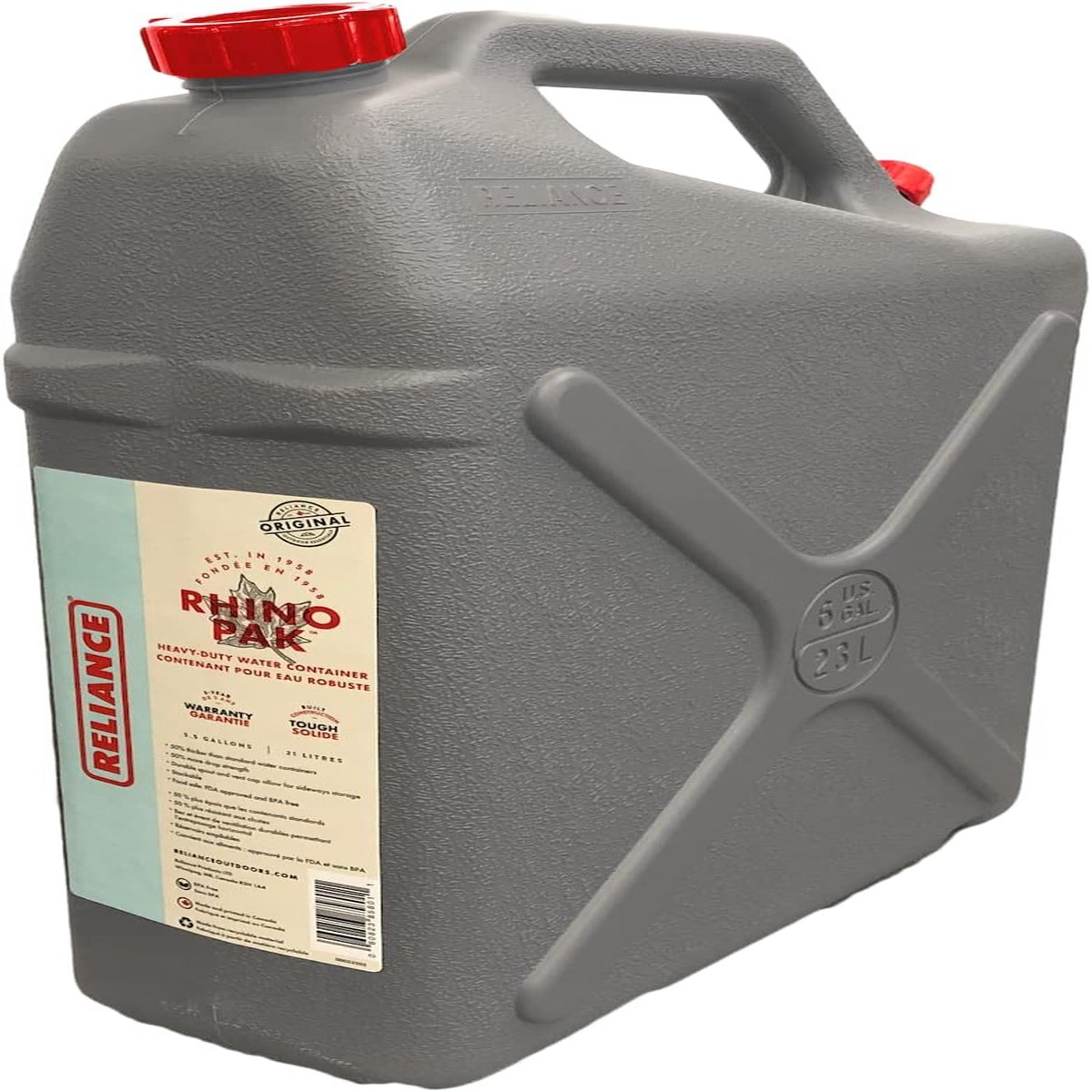 Reliance Rhino-Pak Heavy Duty Water Container