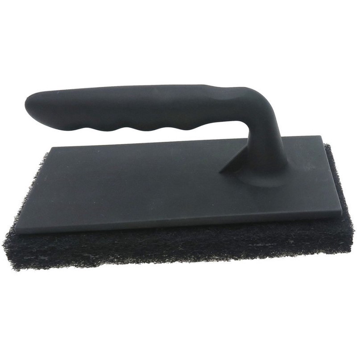 MR. BAR-B-Q Oversized Grill Scrub Brush with Extra Pad Cooking Accessory Black