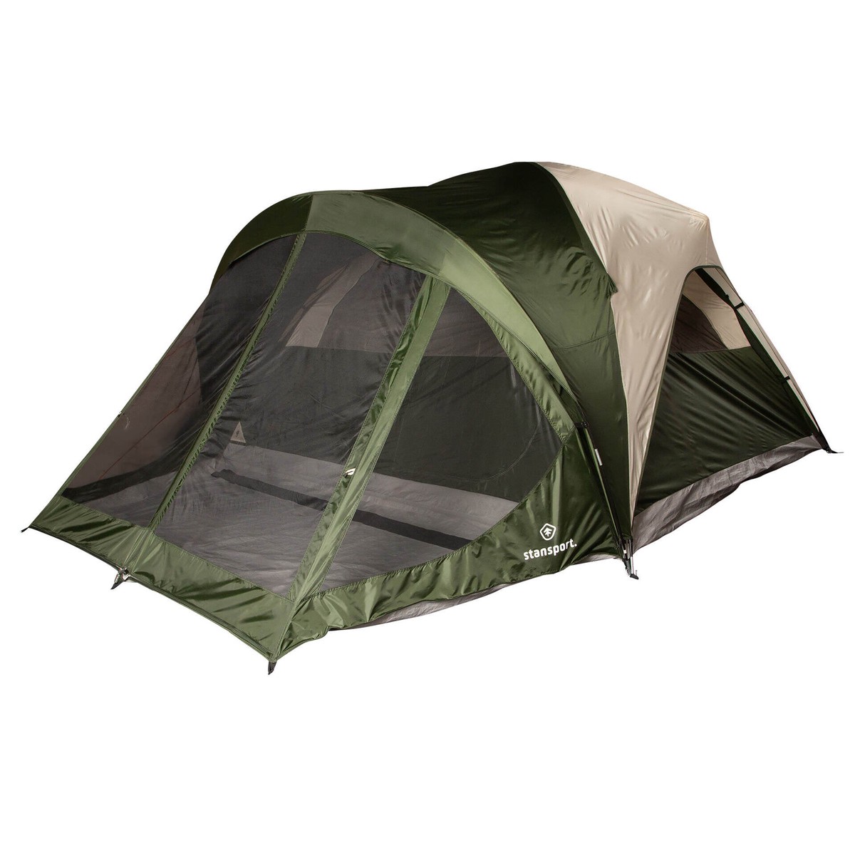 Stansport Highland Peak 6 Person Camping Tent with Screen Room