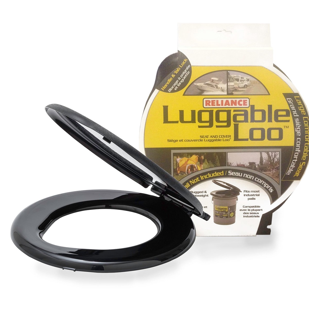 Portable Toilet Seat Covers Black