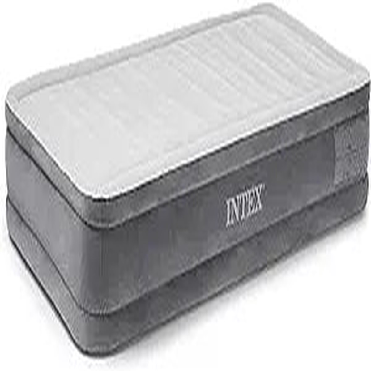 Intex Dura-Beam Deluxe Comfort-Plush Air Mattress 18" Queen w/ Built-In Electric Pump